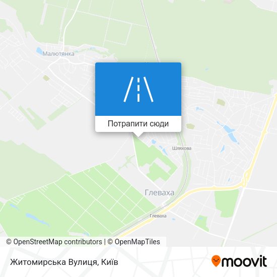Карта Житомирська Вулиця
