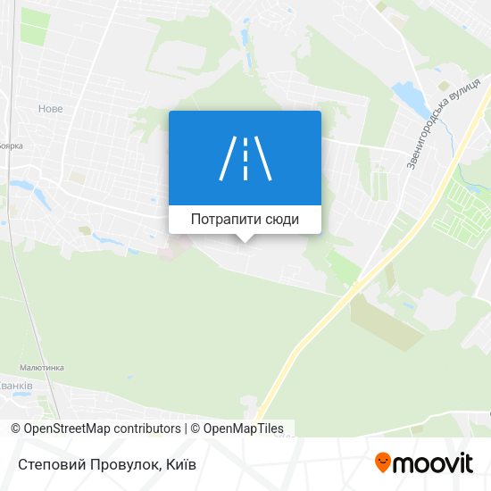 Карта Степовий Провулок