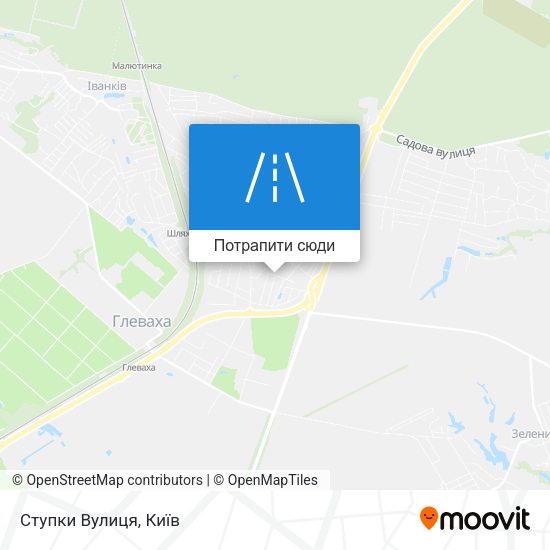 Карта Ступки Вулиця