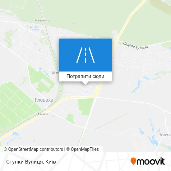 Карта Ступки Вулиця