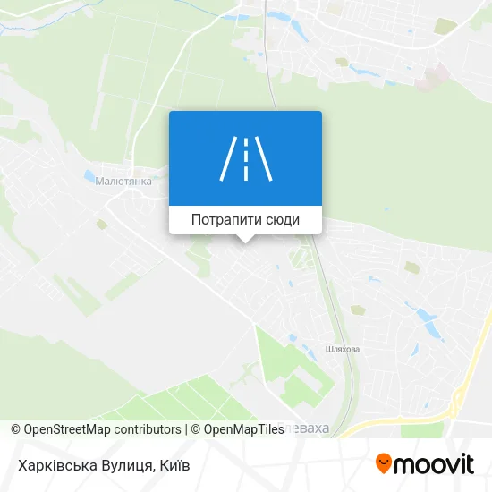 Карта Харківська Вулиця
