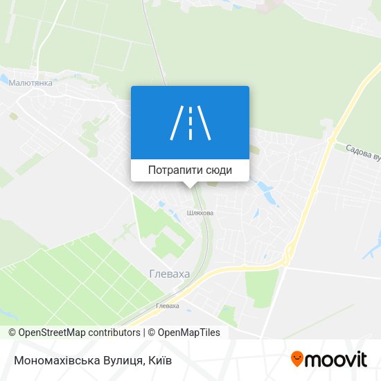 Карта Мономахівська Вулиця