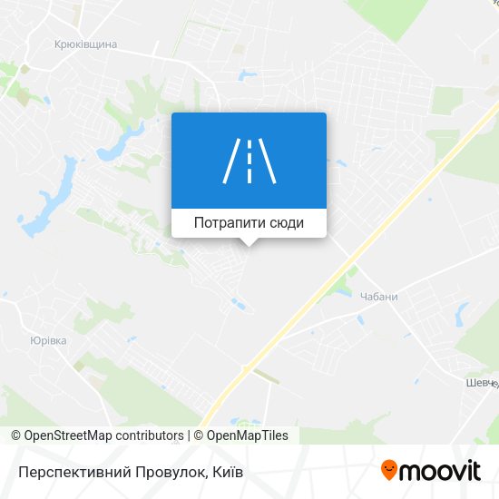 Карта Перспективний Провулок