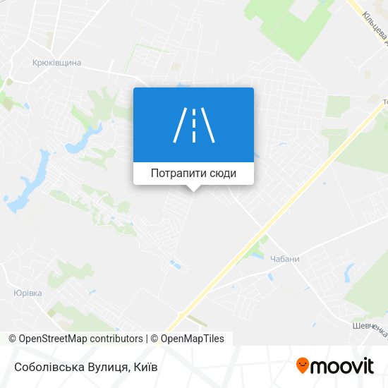 Карта Соболівська Вулиця
