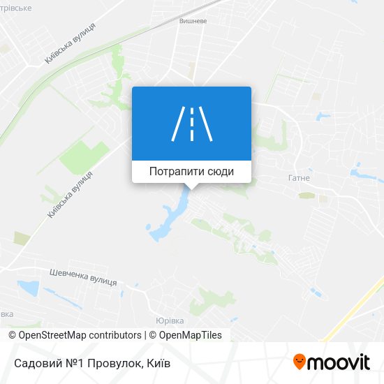 Карта Садовий №1 Провулок