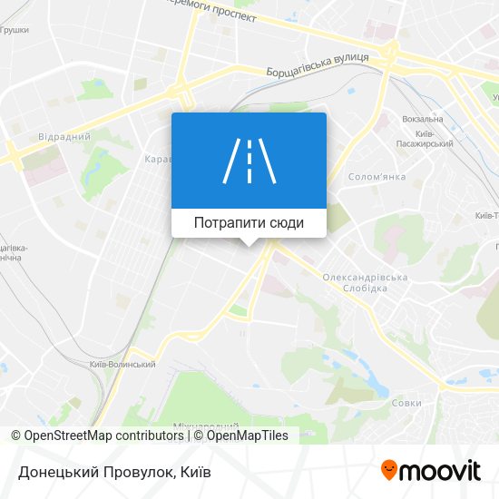 Карта Донецький Провулок