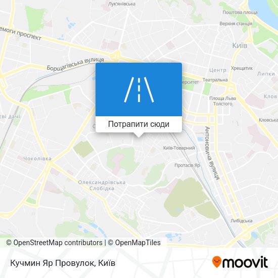 Карта Кучмин Яр Провулок