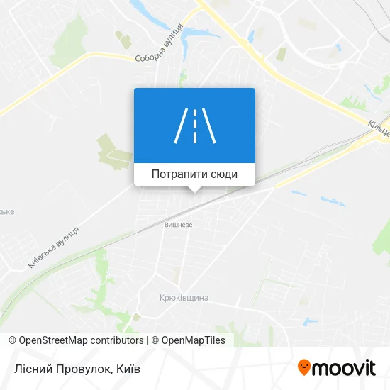 Карта Лісний Провулок
