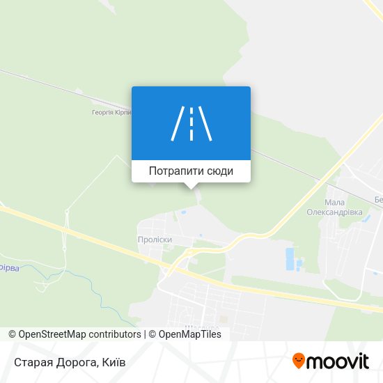 Карта Старая Дорога