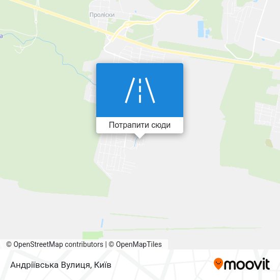 Карта Андріївська Вулиця