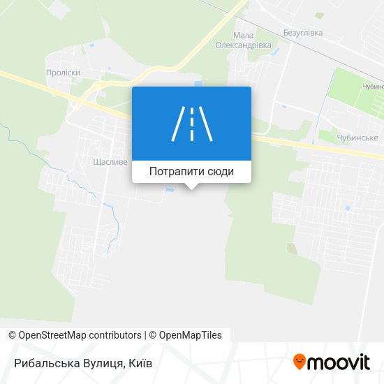 Карта Рибальська Вулиця