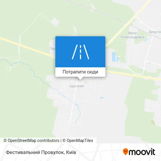 Карта Фестивальний Провулок