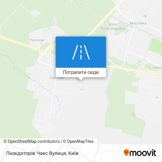Карта Ліквідаторів Чаес Вулиця