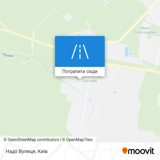 Карта Надії Вулиця