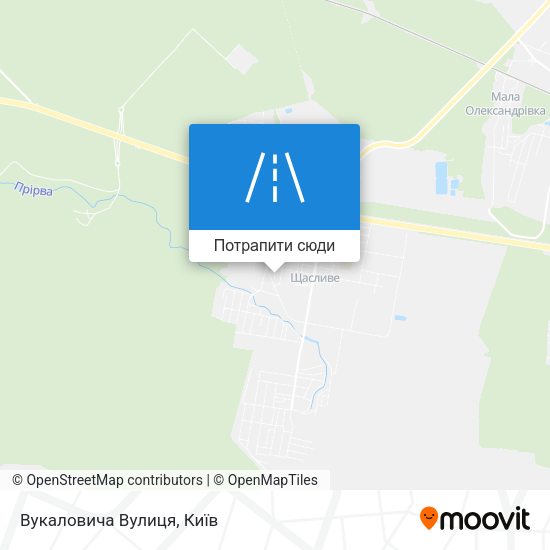 Карта Вукаловича Вулиця