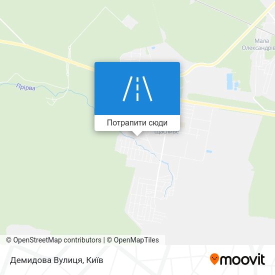Карта Демидова Вулиця