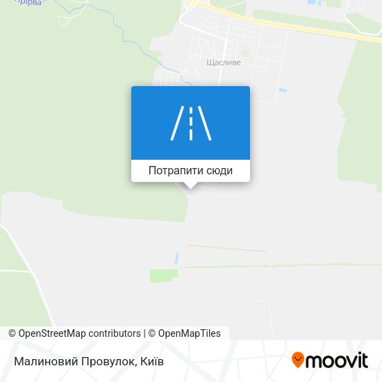 Карта Малиновий Провулок