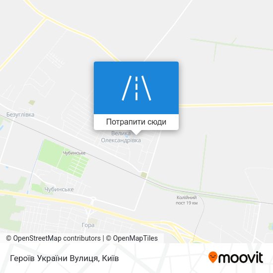Карта Героїв України Вулиця