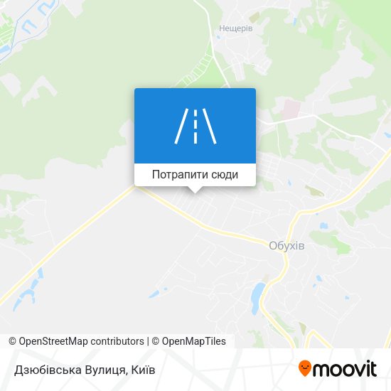 Карта Дзюбівська Вулиця