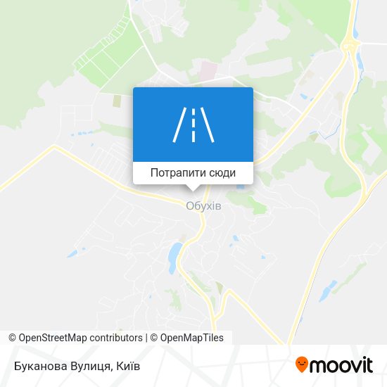 Карта Буканова Вулиця