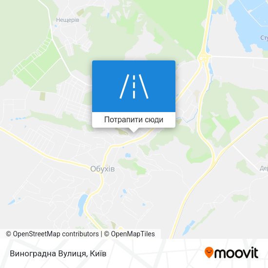 Карта Виноградна Вулиця