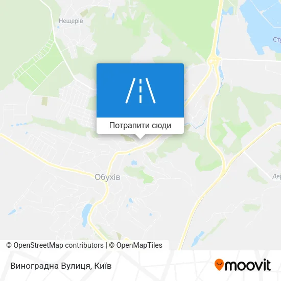 Карта Виноградна Вулиця
