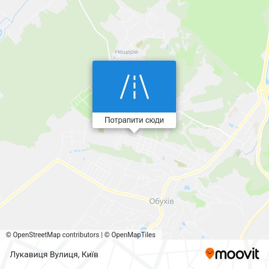 Карта Лукавиця Вулиця