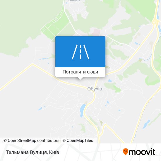 Карта Тельмана Вулиця