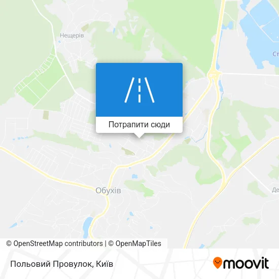 Карта Польовий Провулок