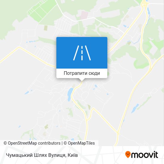 Карта Чумацький Шлях Вулиця