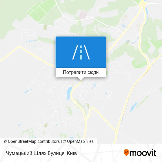 Карта Чумацький Шлях Вулиця
