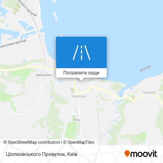 Карта Ціолковського Провулок