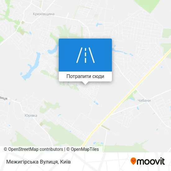 Карта Межигірська Вулиця