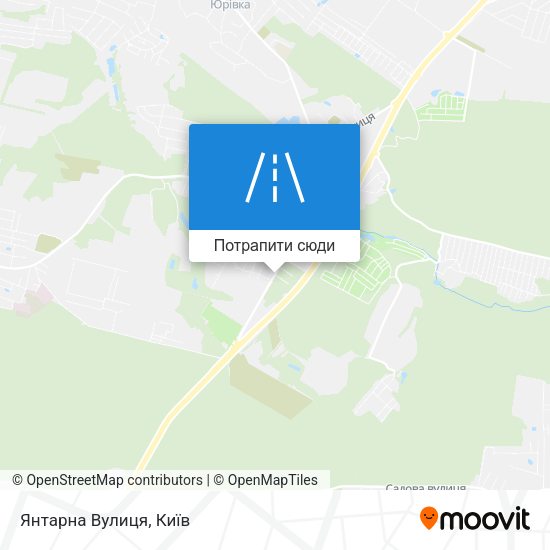 Карта Янтарна Вулиця