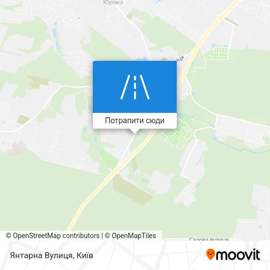 Карта Янтарна Вулиця