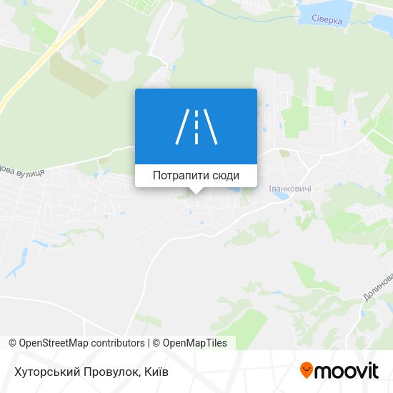 Карта Хуторський Провулок