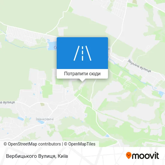 Карта Вербицького Вулиця