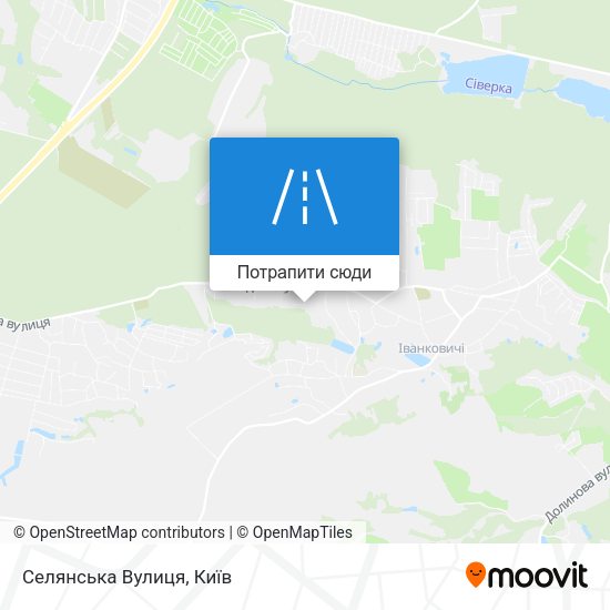 Карта Селянська Вулиця