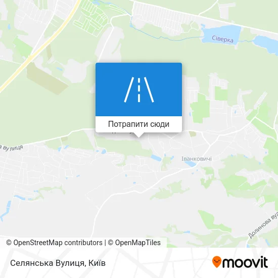 Карта Селянська Вулиця
