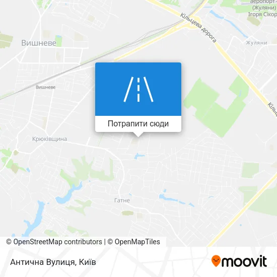 Карта Антична Вулиця