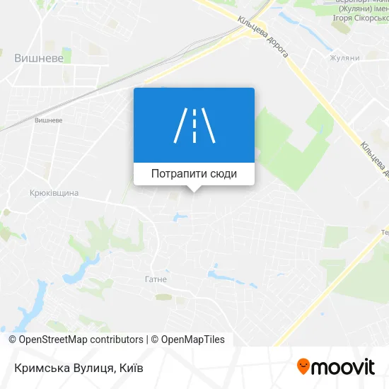 Карта Кримська Вулиця