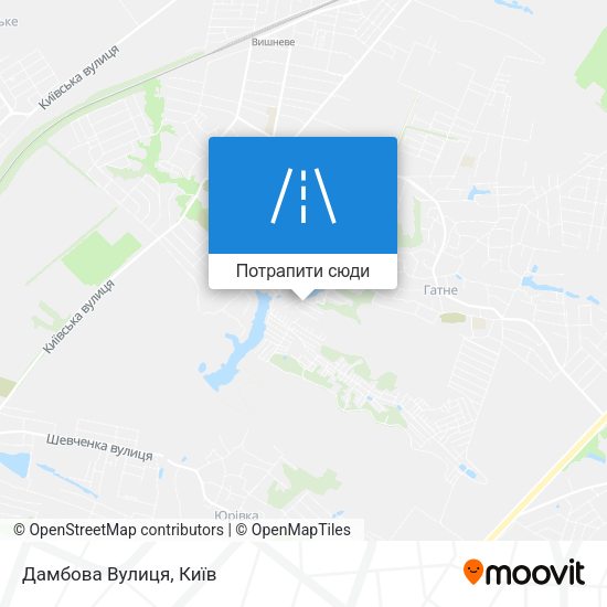 Карта Дамбова Вулиця