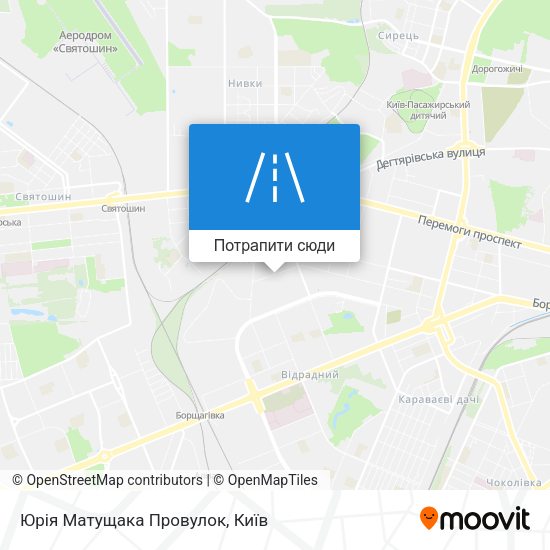Карта Юрія Матущака Провулок