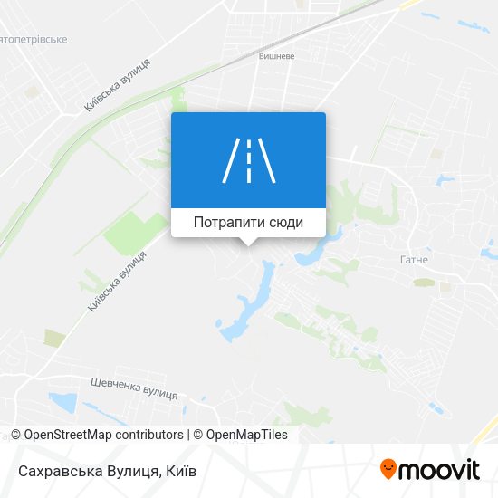 Карта Сахравська Вулиця
