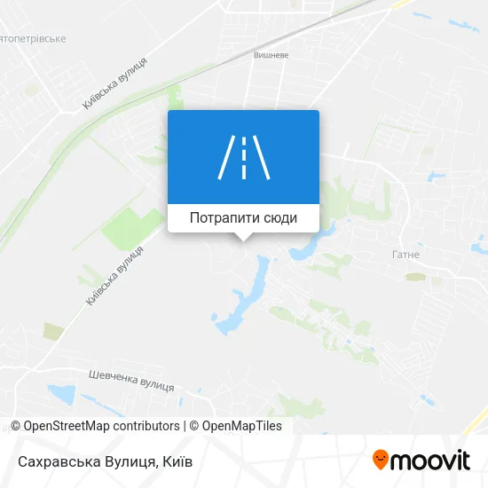 Карта Сахравська Вулиця