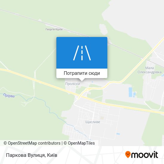 Карта Паркова Вулиця