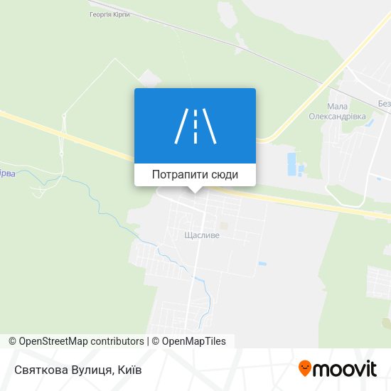 Карта Святкова Вулиця