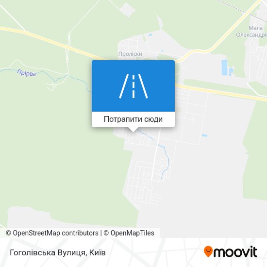 Карта Гоголівська Вулиця