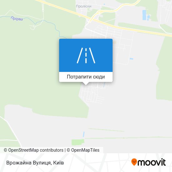 Карта Врожайна Вулиця