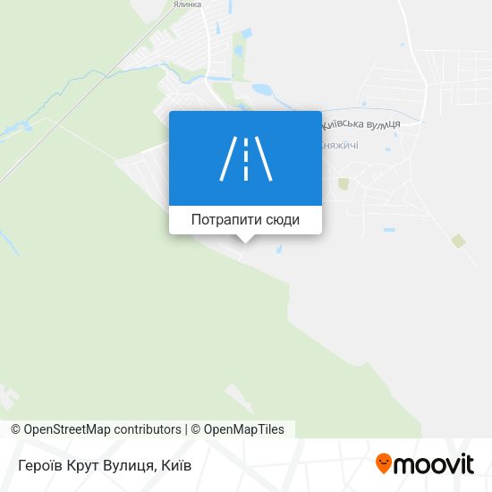 Карта Героїв Крут Вулиця